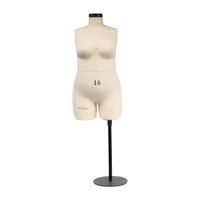 DE-LIANG Half scale dress form plus size 16 woman mannequin dressmaker dummy fat tailor female model miniature NOT ADULT size3456