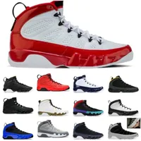 9 9S Jumpman OG Basketball Shoes Retro Fire Red Mens Chile Red Olive University Blue Gold Barons Prescle Gray Bred Pace