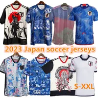 Giappone 2022 2023 Maglie da calcio Cartoon Atom ISAGI Tsubasa Minamino Asano Doan Kubo Ito Women Kid Kit Kit 2023 Uniforme speciale giapponese 22 23 Fan Shirt Fan Versione