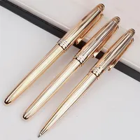 Luxury MSK-163 Metal Stripe Ballpoint Pen Rollerball Pen écrivant à l'encre snoot