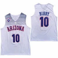 NEW College Basketball Wears 2020 Arizona Wildcats Basketball Jersey NCAA College 10 Mike Bibby White All Stitched And Embroidery Size S-3XL