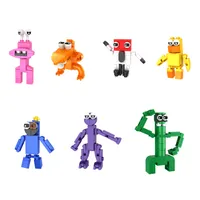 Cartoonspel Figuren MOC Building Block Robloxing Bricks Monteer educatief speelgoed Rainbow Friends For Kids Gift E35