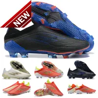 2022 X Speedflow FG Mens Slip-On Soccer Football Shoes Escape Light Redcore Blacksolar Red Meteorite Speedflow X Pack Boots Cleat297y