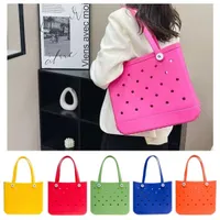 5A Designer Shopping Basket Hollow Out Hole Handbags Beach Storage Package Large capacity Outdoor Camping Basket Pet Bag Practical 230228