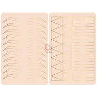 Newest Design Ombre Powder 2 Sided Skin Silicone Tattoo Practice Skin Pink thickness for PMU Tattoo and Microblading Training2710