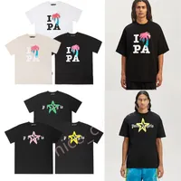 Herrendesigner Palms T-Shirt Luxus Marke T-Shirts Print Pa tees Damenwinkel Kurzarm Casual Streetwear Tops T-Shirts Kleidung Kleidung