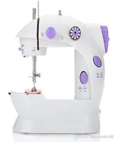 Mini Electric Handheld Sewing Machine Ajuste Dual Speed ​​Ajuste com Foot Cump AC100240V Double Threads Pendal Sewing Machine1977680