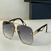 مصمم الأزياء The King II Mens Sunglasses Metal Frame Vintage Square Shape Glasses Outdoor Business Style Top Quality anti-ultra239u