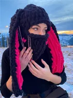 Beanieskull Caps Chronstyle милые женщины девушки вязаные черепа шапочки твердый зима теплое свободное причинное для животных