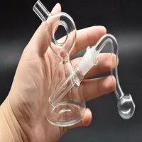 High quality mini Necklace oil bong Glass tobacco Dab Rig Bongs Water pipes Mini smoking pipe small filter heady beaker bong311O