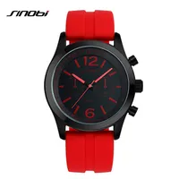 Sinobi Sports Frauenhandgelenk Uhr Uhr Casula Genfer Quarz Uhr Weiche Silikon -Gurt -Modefarbe billiger erschwinglicher Reloj Mujer268n