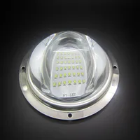 10 uppsättningar batwing 100mm glaslinslins silikonringhållare fodral kit för 100w 200w 300w 500w högeffekt LED -ljus2791
