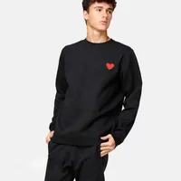 Designer Brand Men&#039;s Hoodies Play Sweatshirts Commes Jumpers Des Garcons Letter Embroidery Long Sleeve Pullover Women Red Heart Sportswear