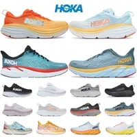 Hoka One Running Shoes Men Women Hoka One Bondi Clifton 8 Triple Black White Gray Blue Pink Runners Mens Trainers Outdoor Sneakers