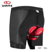 Kapvoe Cycling Shorts Underwear Polyester Spandex Bicycle Pants Bike Trousers Men Sportswear Bicycle Accessories Summer176o