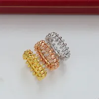 S S Ring Rivets Rings for Women Bullet Head New Fashion Top Jewellery 3 Cores Silver e Gold Patela Casual Party
