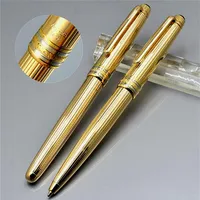 Haute qualité Msk-163 stylo à bille en métal résine noire doré argent métal papeterie fournitures scolaires de bureau écriture lisse RollBall260q