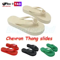 Lüks Tasarımcı Chevron Thong Slaytlar Köpük İmza Platformu Sandalet Kadınlar Kauçuk Düz Ayakkabılar Konforlu Plaj Kaymaları 35-42