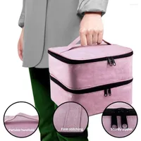 Nail Art Kits 30 Bottles Polisher Storage Bag Large Capacity Manicure Tools Portable Outdoor Carrying Holder Pack For File