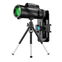 Telescópios 80x100 hd poderoso monocular câmera de telefone zoom starscope Tripod smartphone clipe para caminhada binocular de acampamento 230301