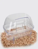 Small Animal Supplies Cute Mouse Hamster Bathroom Guinea Pig Pet Plastic Bathtub Bathing Toy Little Rat Accessories1741963