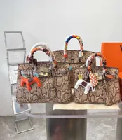 Duffel -Taschen Abendtaschen Krokodil -Tasche H Luxus -Tasche Modehandtaschen und Birkins lässiger vielseitiger Kontrast großer Kapazität Einkaufstasche Lederbeutel