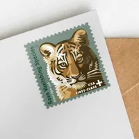 미국 우편 요금 절약 소실 종 Amur Tiger Cub-oupl Mint Sheatt Scott #B4 20 일등석