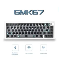 Keyboards GMK67 65 Gasket Bluetooth 2 4G Wireless swappable Customized Mechanical Keyboard Kit RGB Backlit 230301