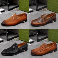 남자 로이퍼 디자이너 드레스 신발 고급스러운 진짜 가죽 갈색 검은 색 남성 캐주얼 디자이너 신발 웨딩 신발 상자 38-44