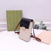 디자이너 크로스 바디 백 럭셔리 귀여운 미니 휴대 전화 가방 클래식 레트로 미니 숄더 가방 레이디 빈티지 캔버스 지갑 패션 립스틱 가방을 가진 자물쇠 숄더 백