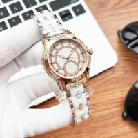 Relojes de diseñador de cuarzo de mujeres Women Case de Wall Wallwatch de 34 mm con Diamond Sapphire Montre de Luxe