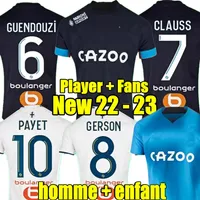 ALEXIS PAYET 22 23 Soccer jerseys GERSON milik maillot de foot FANS player 2022 2023 Under GUENDOUZI KIDS football shirt hommes enfants Marseille SALIBA PAPIN