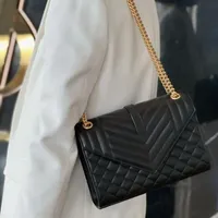 7a sacolas de grife envelope saco de bolsa de cadeia Caviar top de qualidade mensageiro de ombro de bolsa subóxima moda designers clássicos saco de couro genuíno feminino feito personalizado feito
