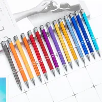 New Metal Ballpoint Pens Ballpen Ball Pen Signature Business Pen Office School Student Stationery Gift 21 Colors