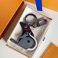 Fashion design Keychain high qualtiy leather and alloy Key Chain & Key Ring Holder key chain Porte Clef Gift Men Women Car156S