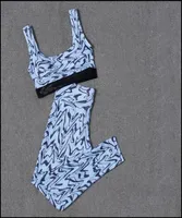 Other Home Textile Textile Active Gym Set Designer Swimsuit With Pads Bikini Bra Women Fashion Swimwear 4 Size Long Pant Bathing S7057746