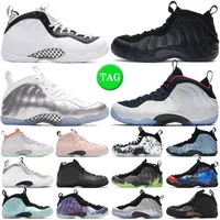 2023 Foamposite One Basketball Shoes Penny Hardaway Antraciet Chrome Wit Galaxy Island Green Pure Platinum Silver White Mens Trainers Outdoor Sports Sneakers