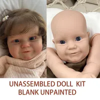 Plush Dolls Miaio Blank Reborn Baby Doll Kit Vinyl Body 20 24 Inches Maddie Unpainted Unfinished Doll Parts DIY Blank Reborn Vinyl Doll Kit J230302