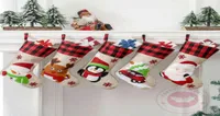 New 2022 Christmas Stocking Sack Xmas Gift Candy Bag Noel Decorations for Home Natal Navidad Sock Tree Decor2763477