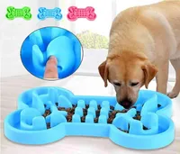 Durable Silicone Pet Dog Cat Interactive Slow Food Bol Antislip Antigulping Dog Feeder Dergs for Nourting Bols Bowls Y20095416221