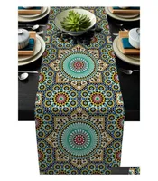 Table Runner Ploth Colorf Marrocos Flores Islam Arabesque Kitchen Dinner Party Wedding Events Decor 221026 Drop Delivery Home GA2329956