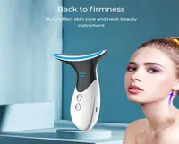 Neck Anti Wrinkle Face Lifting Beauty Device LED Pon Therapy Skin EMS Tighten Massager Reduce Double Chin WrinkleRemoval 2206203225530