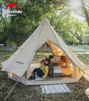 NatureHike 2021 Grande tenda de pirâmide de algodão Festa de acampamento ao ar livre pode acomodar 12 pessoas tendas e abrigos5698777