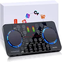 V300 Live Sound Card Gaming Voice Changer Bluetooth 40 Noise Reduction Audio Mixer Interface Voice Control for Mobile Phone Com1959419