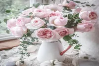 Dipinti Picco di fiori rosa per numero kit di vernice fai -da -te dipinti a mano su tela dipinto ad olio adulti per la casa art poo 4050cm7005257