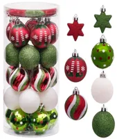 Valery Madelyn 35pcs 5cm Christmas Balls Ornament Multi Color Christmas Hanging Tree Pendants Navidad Decor for Home New Year 22033709784