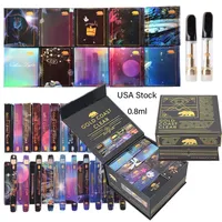 Gold Coast Clear Atomizers Smokers Club Limited Edition 2 Styles Box 0.8ml 1ml Empty Vape Cartridges Pen Packaging 510 Thread Thick Oil Ceramic Carts E Cigarettes