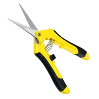 iPower 6.5 inch Pruning Shears for Gardening Trimming Scissors, Hand Pruner, Stainless Steel, Yellow