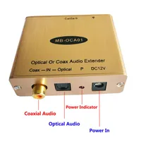 Audio Toslink optique numérique vers l'adaptateur CAT5 TOSLINK SPDIF à RJ45 Pas de transmission d'atténuation237T