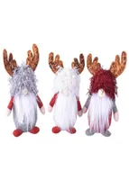 Christmas Decorations Antler Gnome Doll Faceless For Home Cute Dwarf Ornaments Xmas Navidad Natal Year Gifts1764798